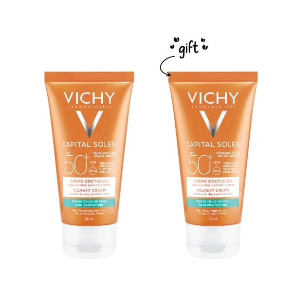 2x Capital Soleil BB Tinted Dry Touch Face Fluid SPF50+ 50 ML