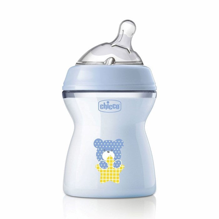 NaturalFeeling Colored Bottle Blue 250ml Medium Flow 2m+
