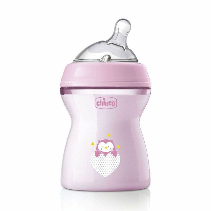 NaturalFeeling Colored Bottle Pink 250ml Medium Flow 2m+