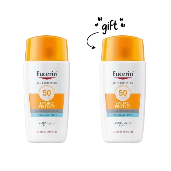 2x Eucerin Sun Hydro Protect Ultra Light Fluid SPF 50+