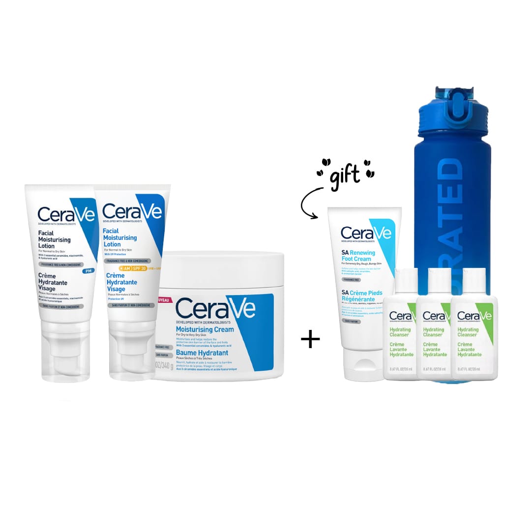 PM Facial Moisturizing Lotion + AM Facial Moisturizing Lotion SPF 30 + Moisturizing Cream + Free Gifts