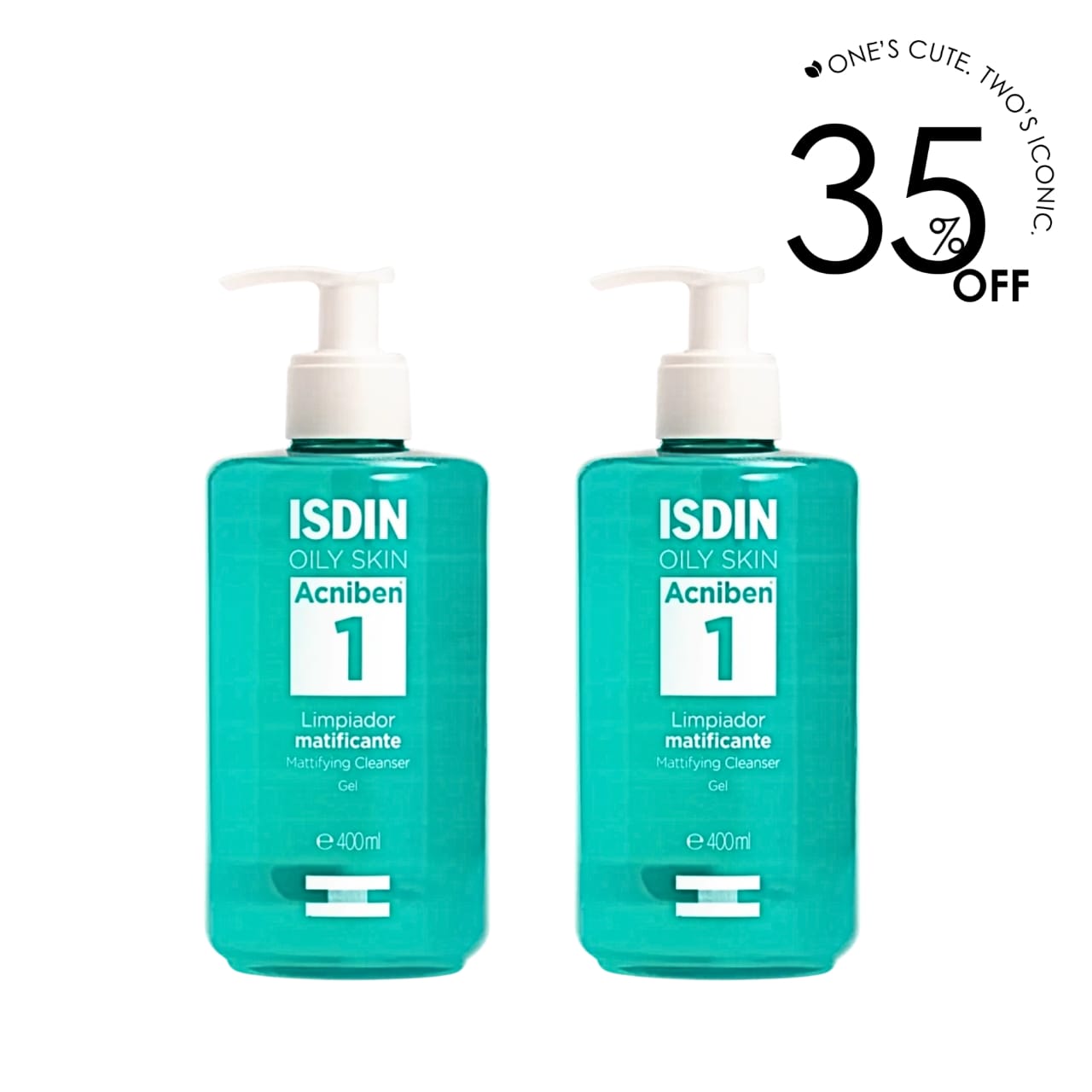 2 x Acniben Facial Gel Cleanser 400 ML