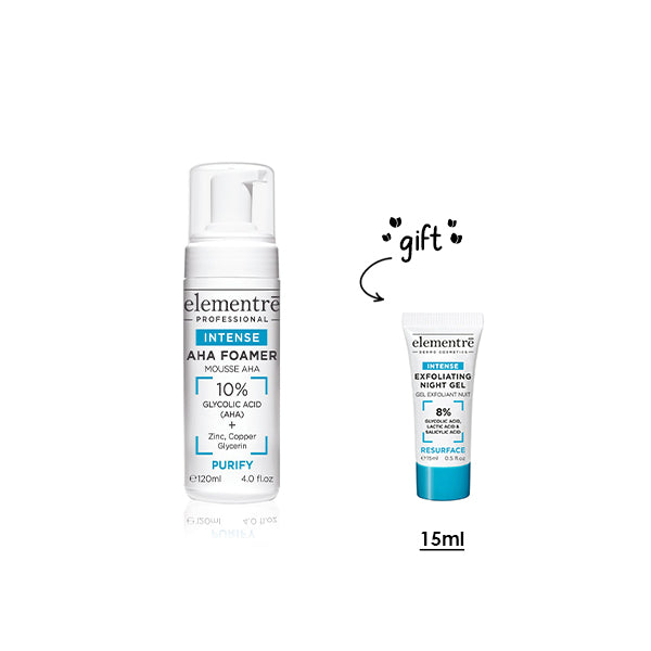 10% AHA Foamer 120 ML + Free Gift