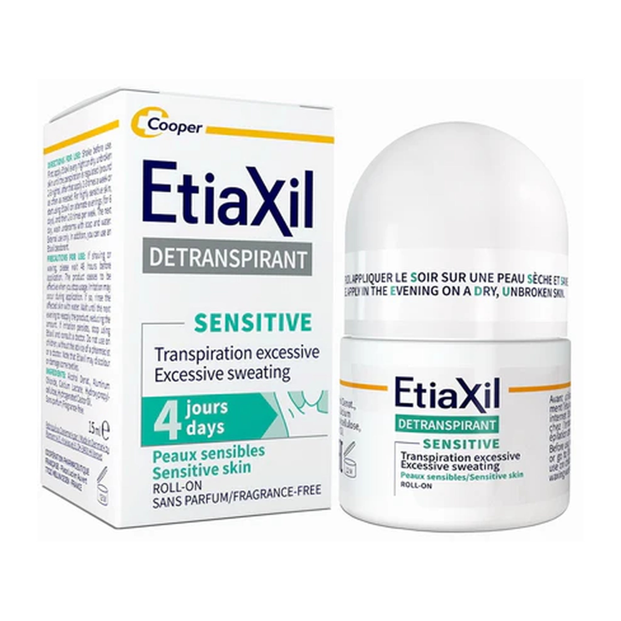 Etiaxil Detranspirant Sensitive Roll on Fragrance Free 15 ML
