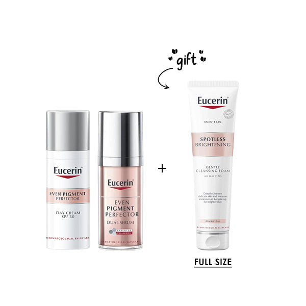 Even Pigment Perfector Day Cream SPF 30 50 ML + Even Pigment Perfector Dual Serum 30 ML + Free Cleansing Gentle Foam