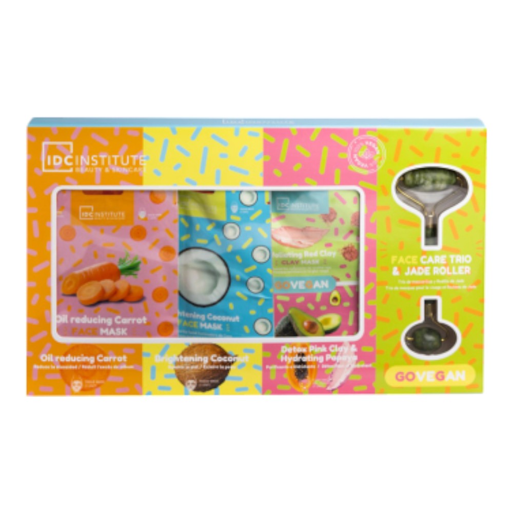 IDC Institute Jade Roller & 3 Face Masks Set