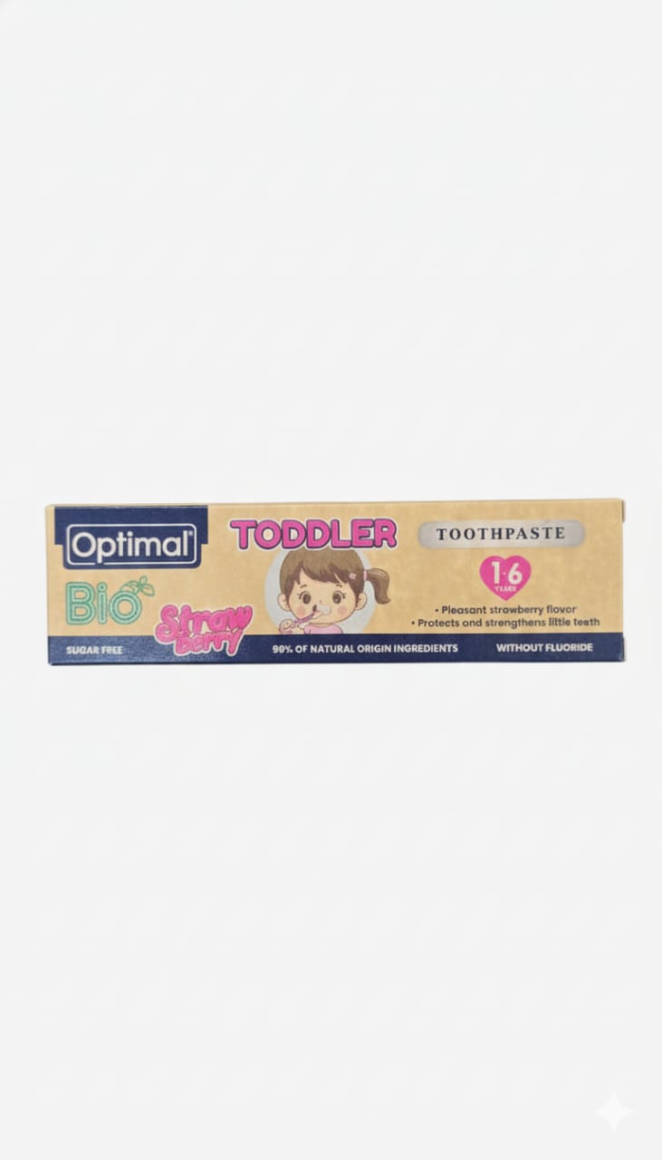 Bio Toddler Girl Toothpaste Strawberry 1-6Years