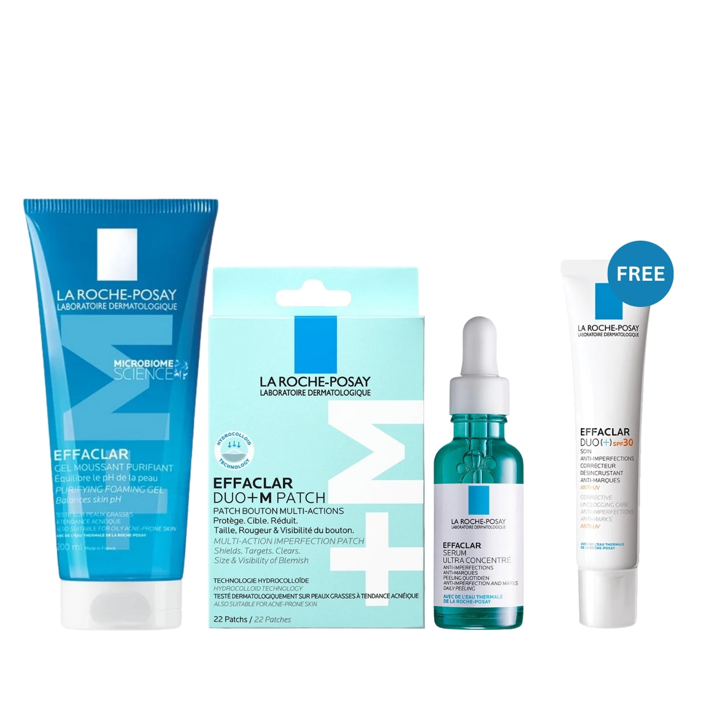 La Roche-Posay Effaclar Complete Anti-Blemish Bundle + FREE Effaclar Duo+M SPF30