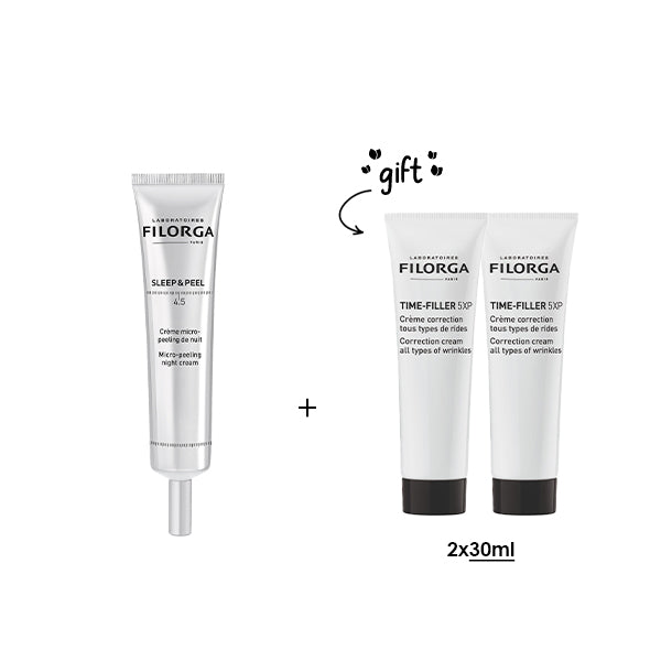Filorga Sleep & Peel + Free 2x15ML Time Filler 5XP