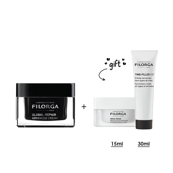 Filorga Global Repair Advanced Cream + Free 15ML Meso-Mask + 30ML Time Filler 5XP FREE