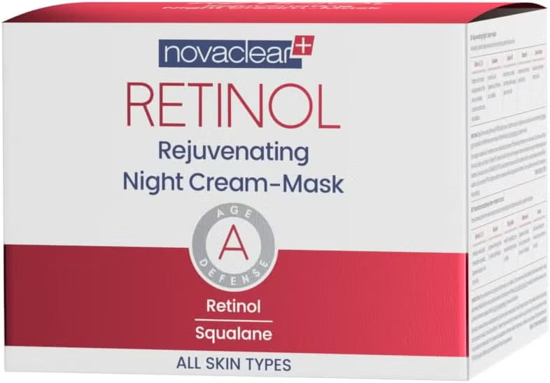 Novaclear Retinol Rejuvenating Night Cream-Mask 50ml – Anti-Aging Skin Renewal Treatment