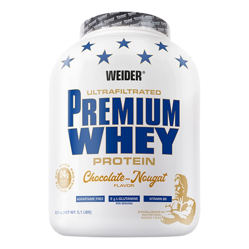 Weider Premium Whey Protein Powder – Chocolate Nougat - 2.3Kg