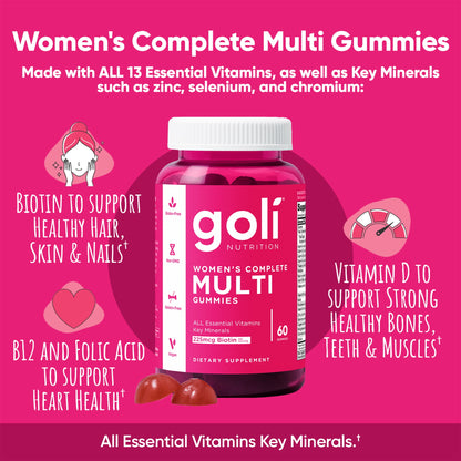 Goli Women's Complete Multi Gummies benefits