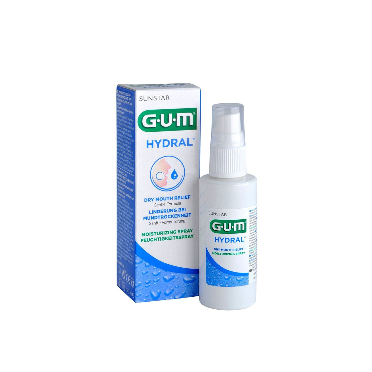 GUM Hydral Dry Mouth Relief Moisturizing Spray 50 ML