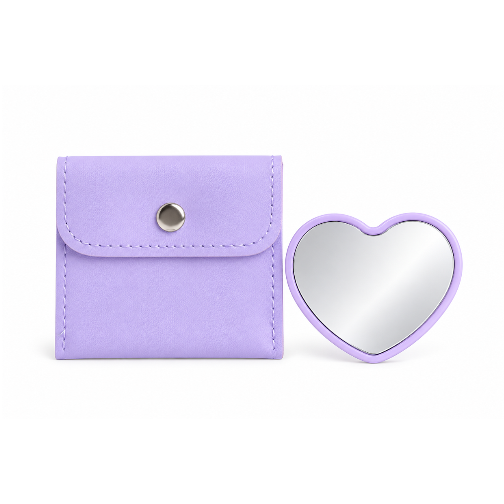 Gift - Heart Mini Mirror with Pouch