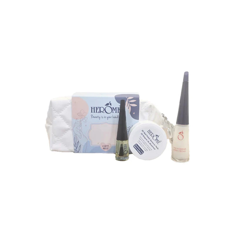 Herome Gift Nail Set Hardener & Nourishing Oil & Remover Pads