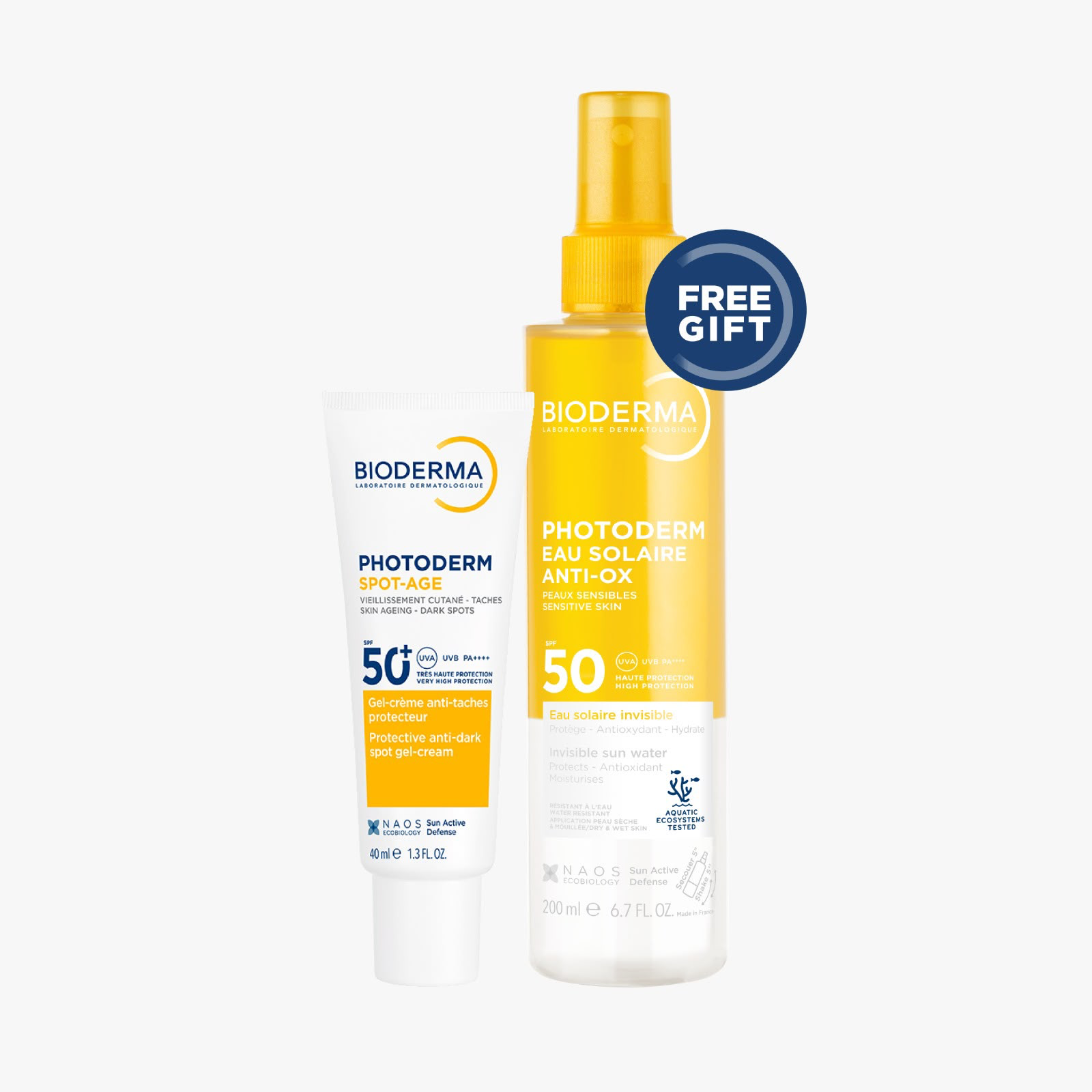 Buy Photoderm Spot Age Spf 50 Invisible Gel Cream Anti Dark Spot 40 ML & Get Free Gift - Photoderm Eau Solaire ANTI-OX SPF50+ 200 ML