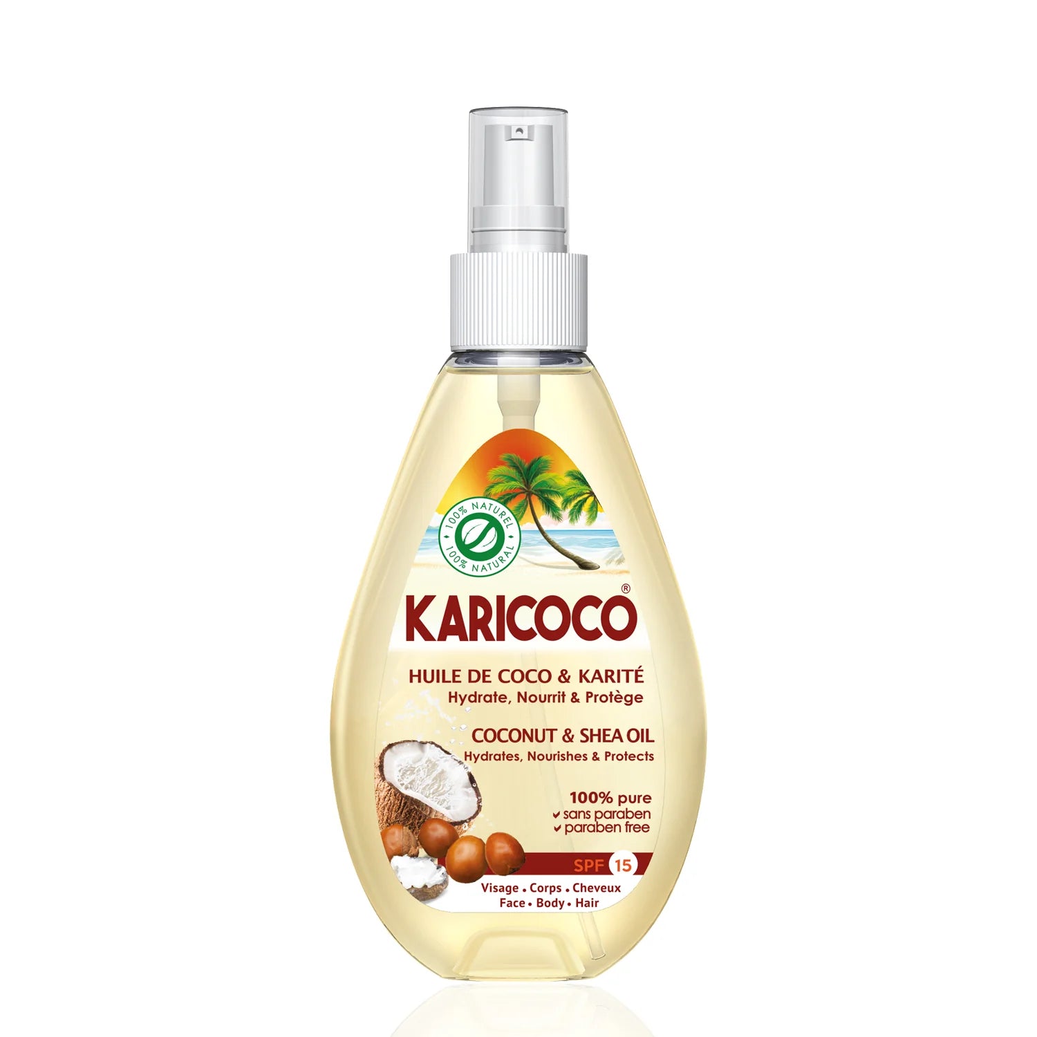 Coconut & Shea Oil Face Body & Hair SPF 15 100 ML