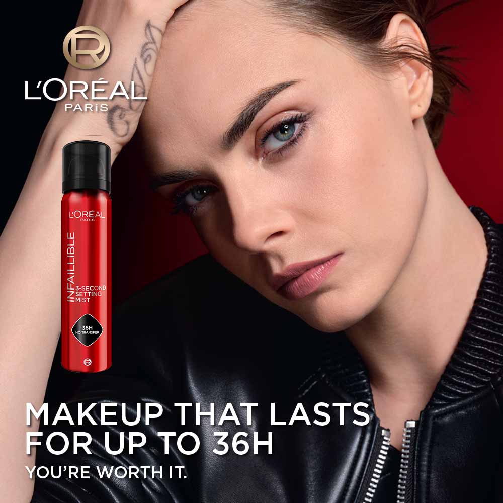 L’Oréal Infallible Setting Mist makeup wear up to 36 hours