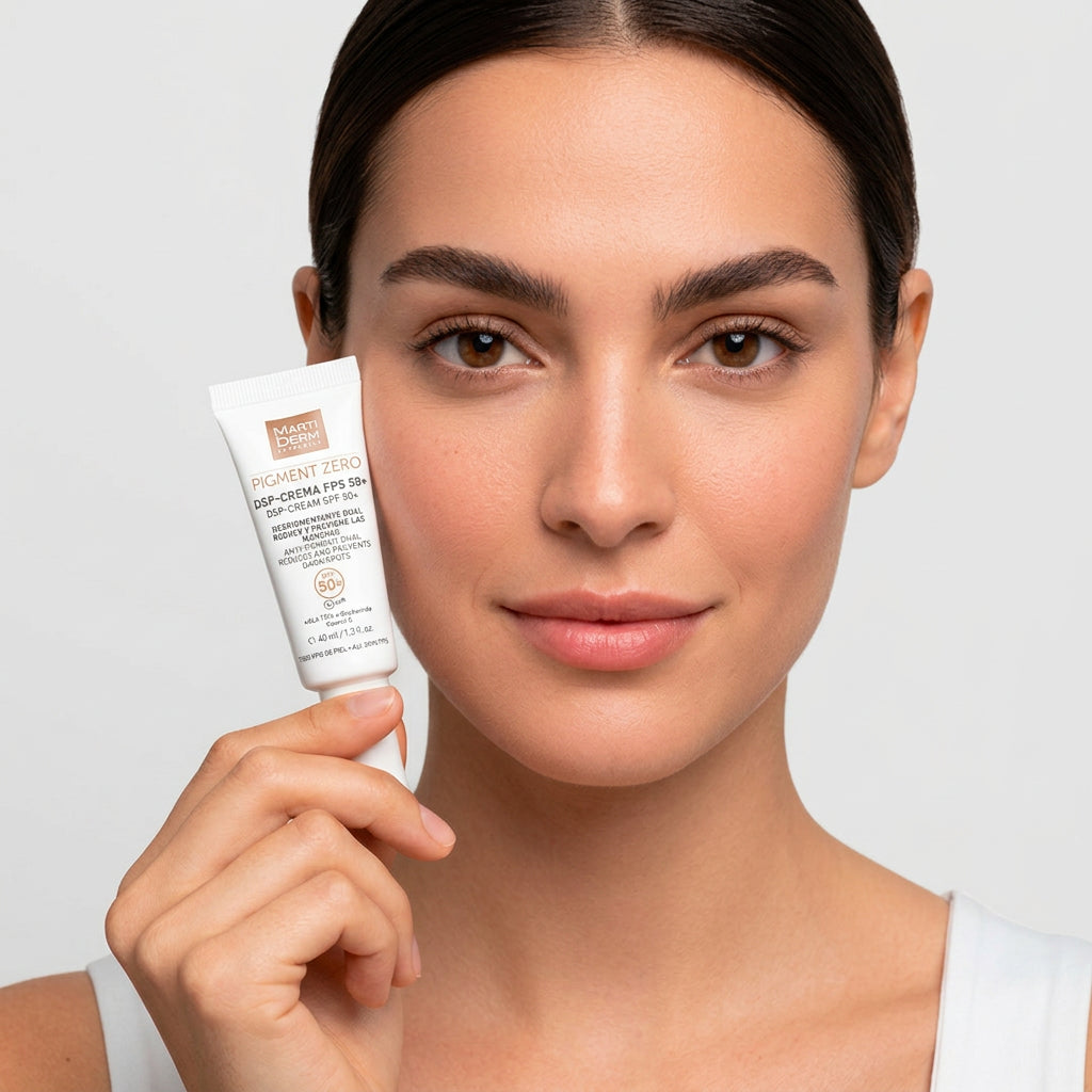 MartiDerm DSP-Cream SPF 50+ skin-care lifestyle image, official manufacturer photo