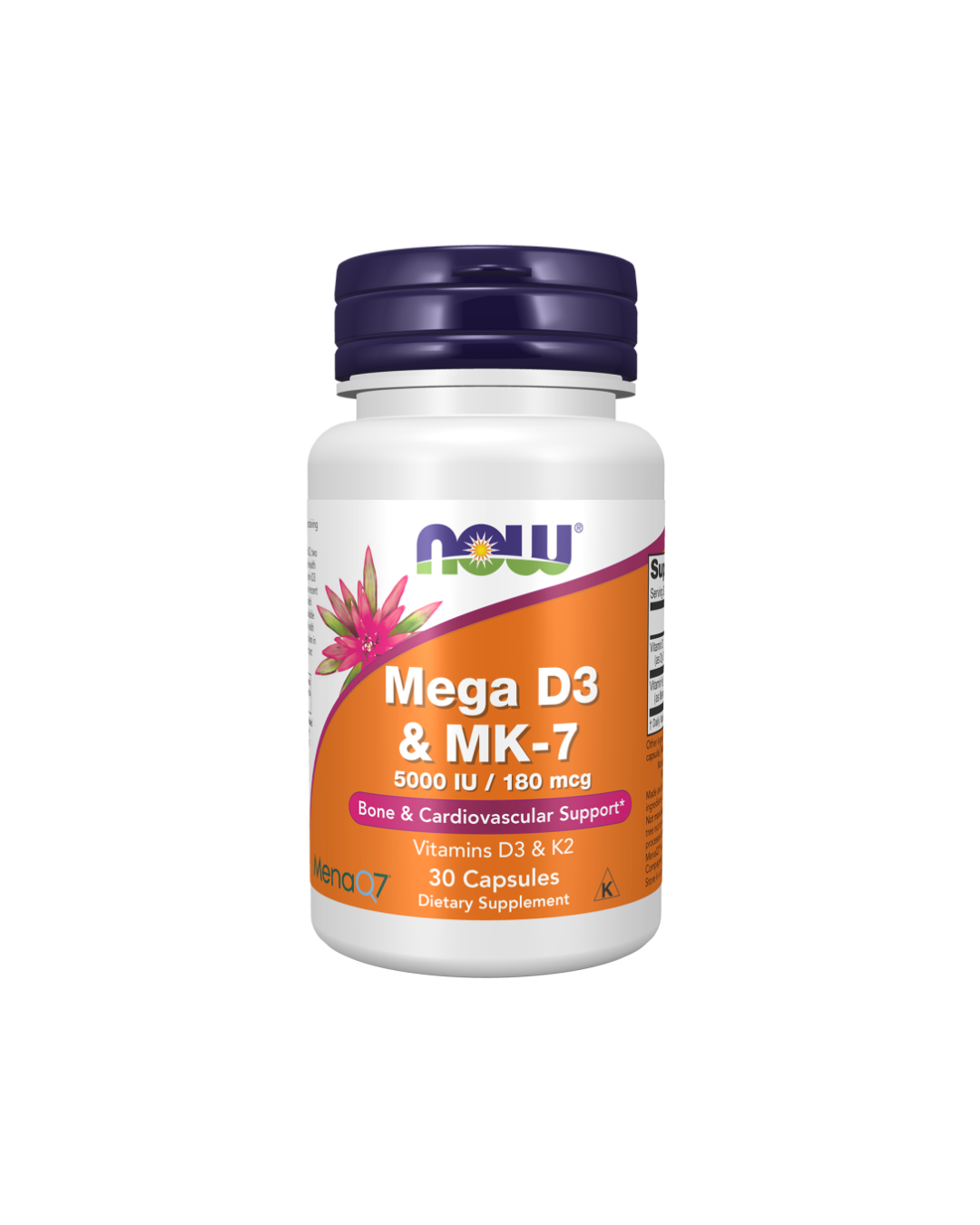 Mega D3 & MK-7 5000 IU/ 180 mcg 30 Capsules