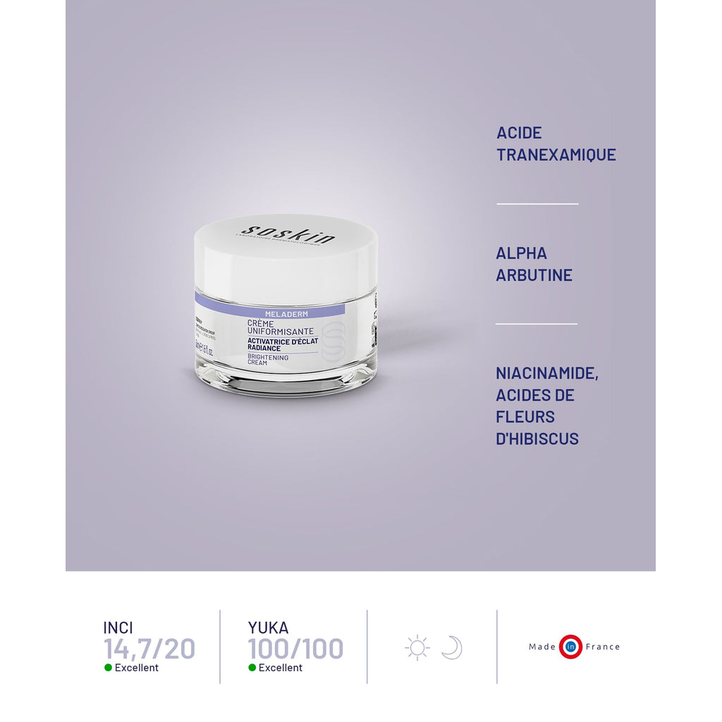 SOSKIN Meladerm Brightening Cream key actives