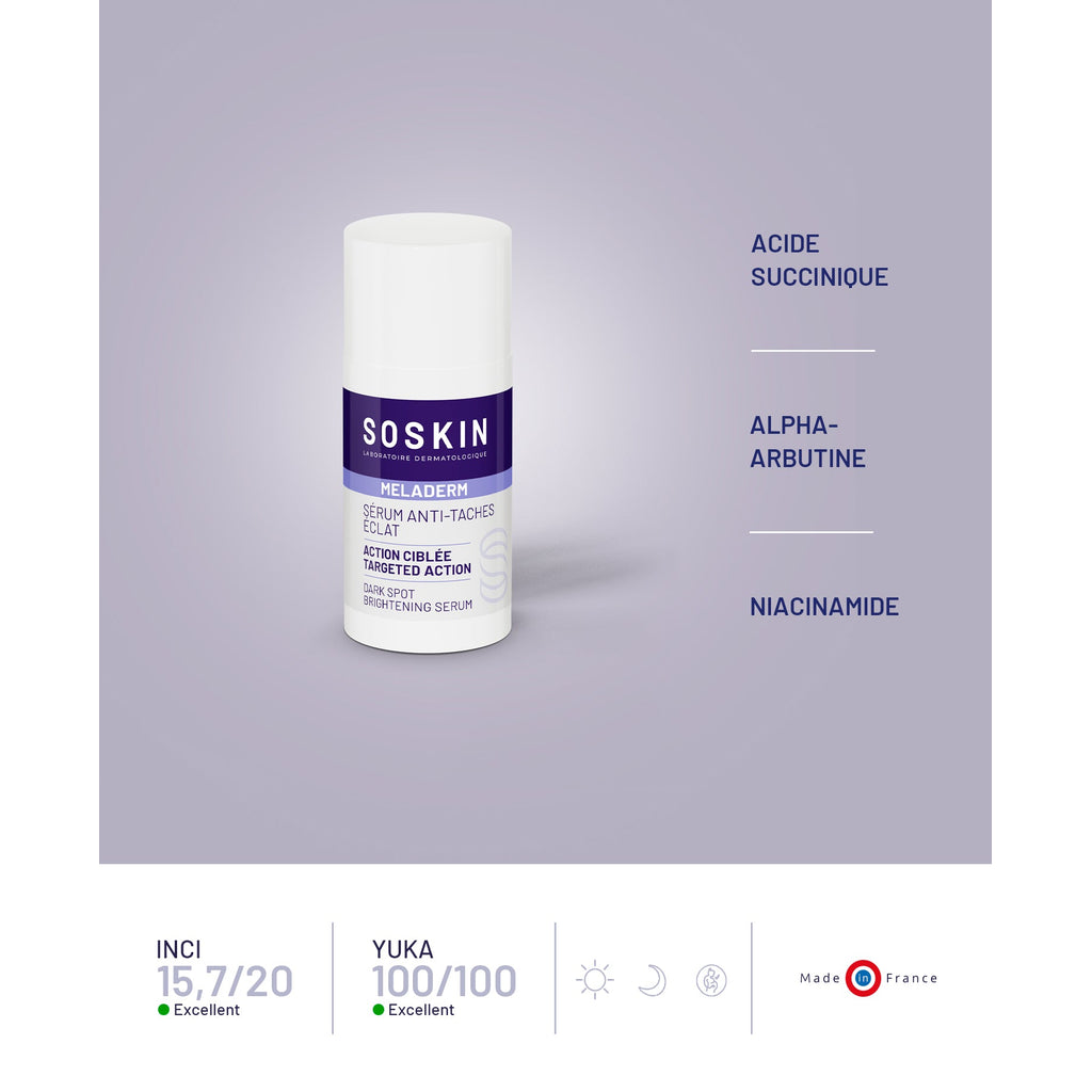 SOSKIN Meladerm Dark Spot Brightening Serum key actives