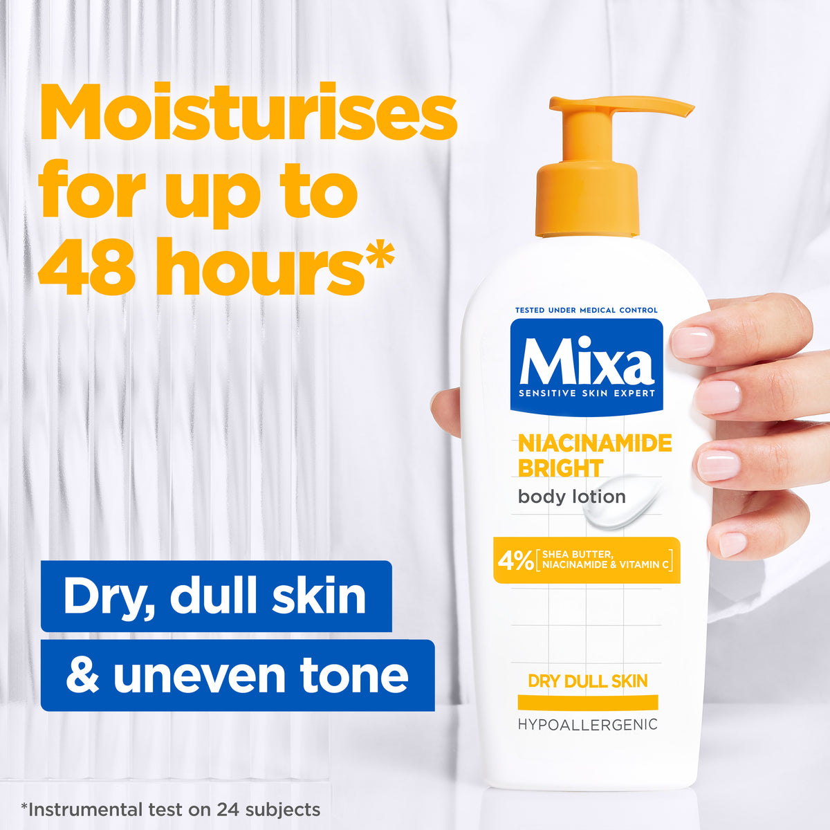 Mixa Niacinamide Bright Body Lotion texture