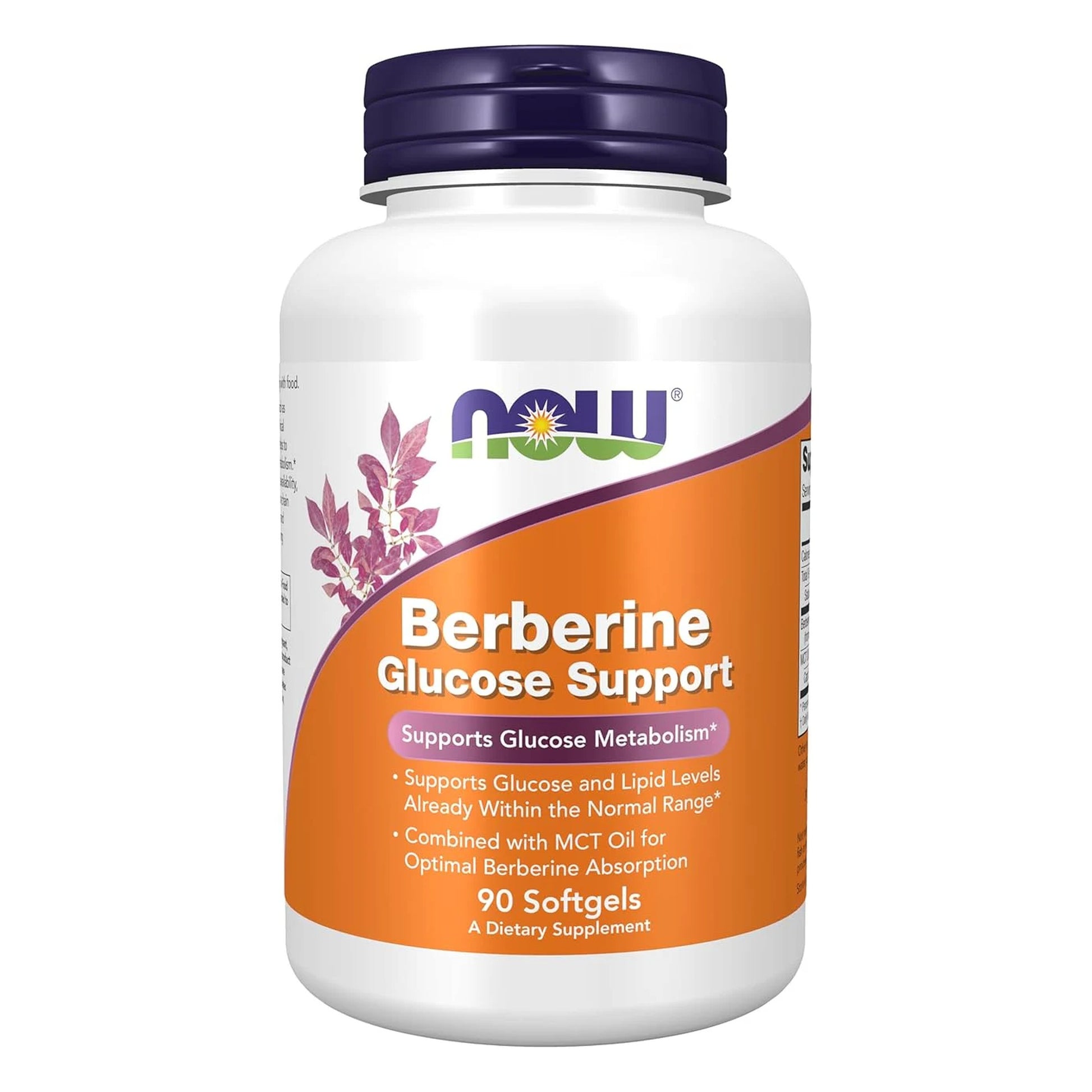 Berberine Glucose Support, Combined with MCT Oil for Optimal Berberine Absorption, 90 Softgels