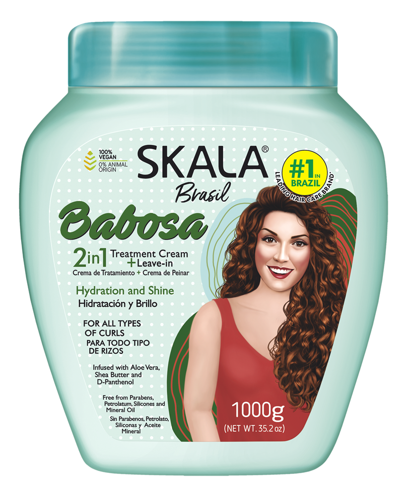 Brasil Babosa 2 In 1 Treatment Cream and Leave In 1000 G
