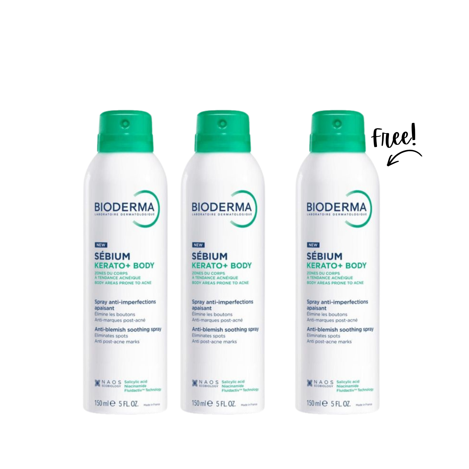 Buy 2 Get 1 | Sebium Kerato + Body Anti Blemish Soothing Spray 150 ML