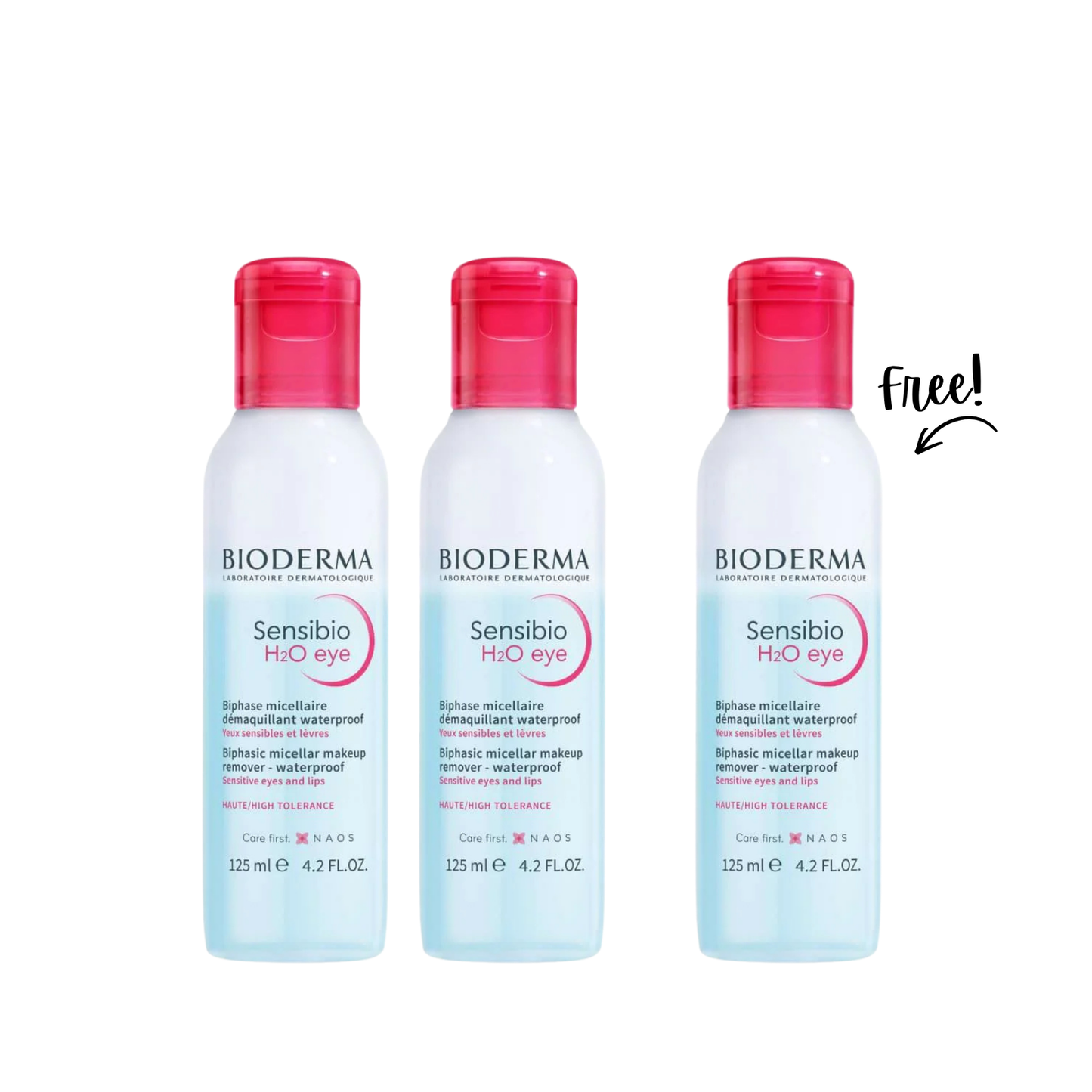 Buy 2 Get 1 | Sensibio H2O Eye Makeup Remover 125 ML