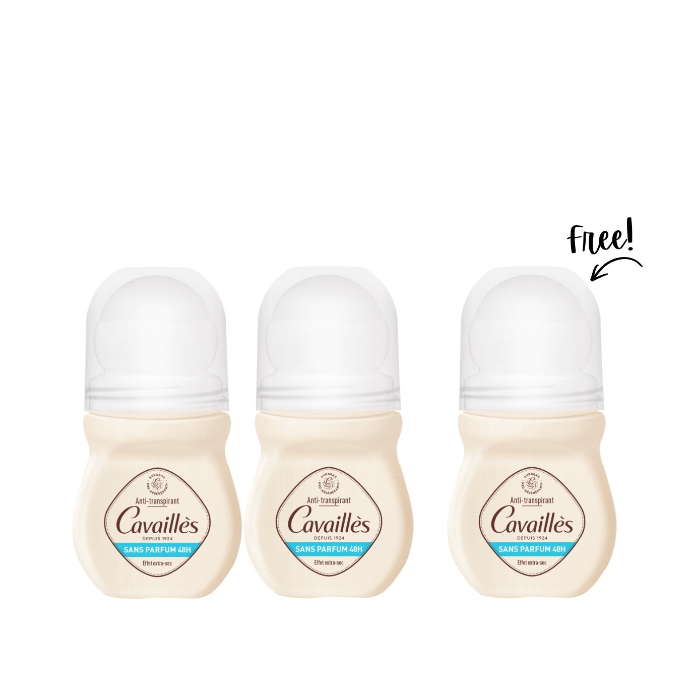 Buy 2 Absorb+ Perfume-Free Deodorant Roll-On 50 ML & Get 1 Free