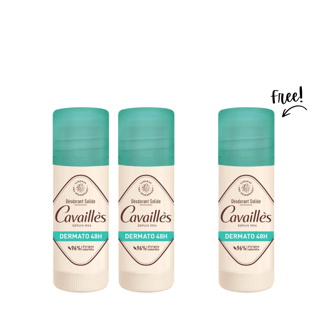 Buy 2 Déodorant Solide Dermato 48h & Get 1 Free
