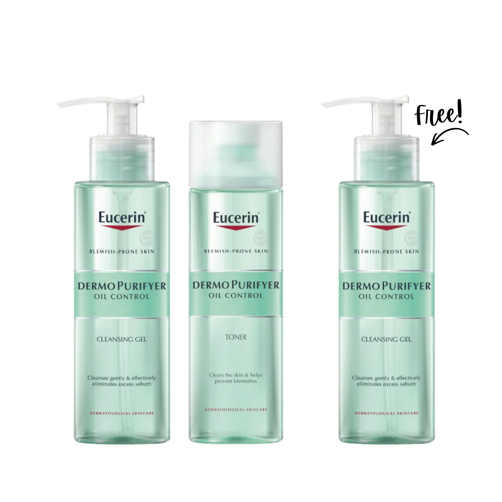 Buy 2 Get 1 | Eucerin Dermopurifyer Oil Control Cleansing Gel 200 ML