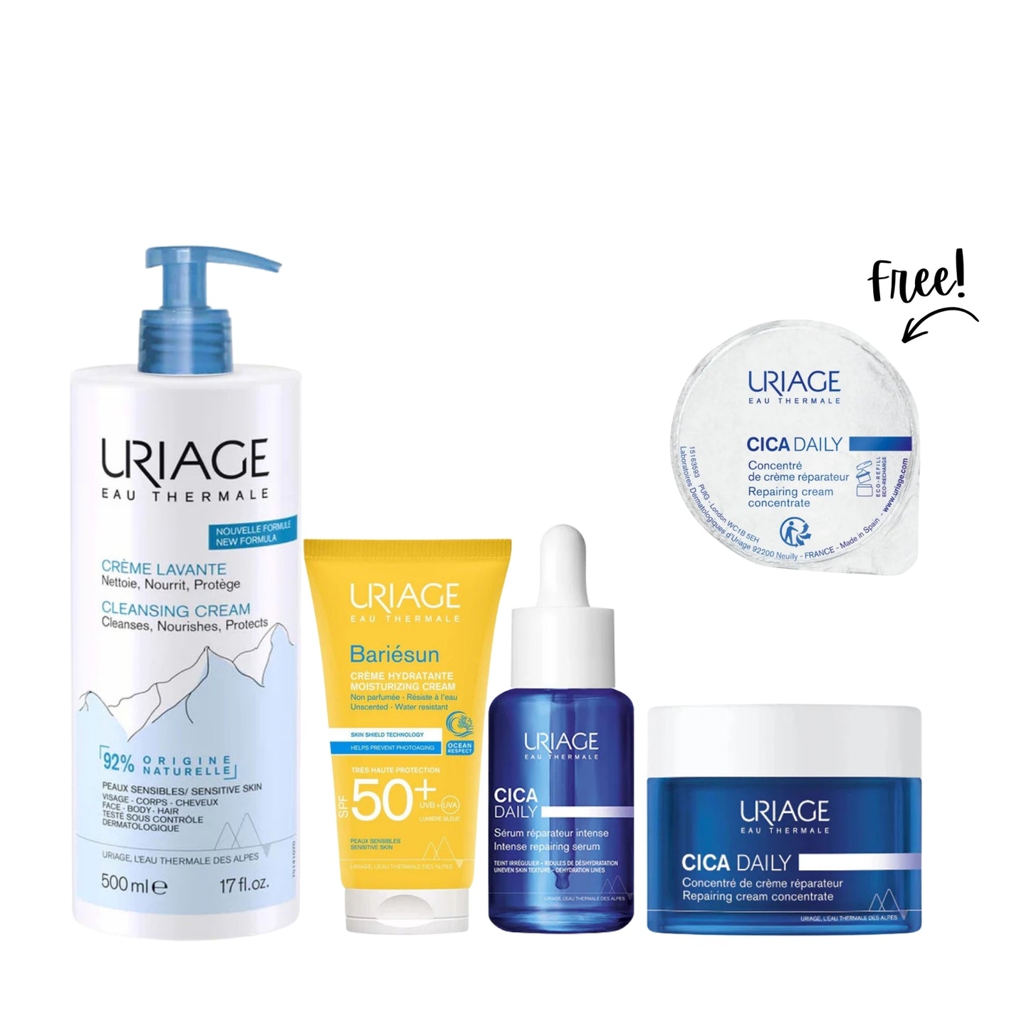 Uriage Cica Daily Repair & Protection Bundle