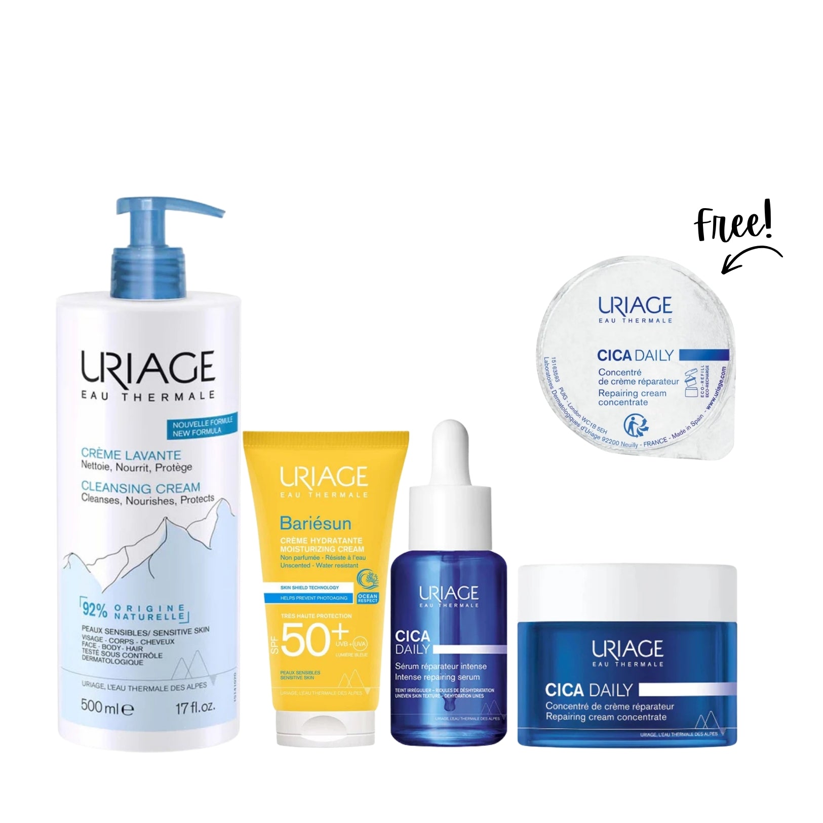 Uriage Cica Daily Repair & Protection Bundle