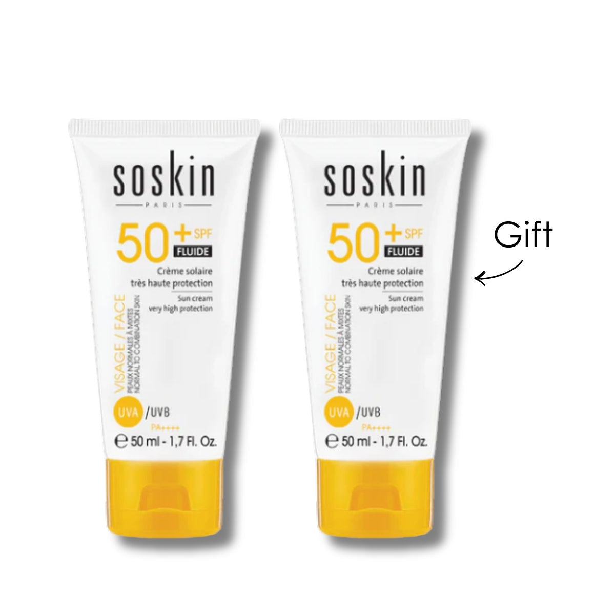 2 x Fluid Sunscreen SPF 50+ - Buy One Get One For Free