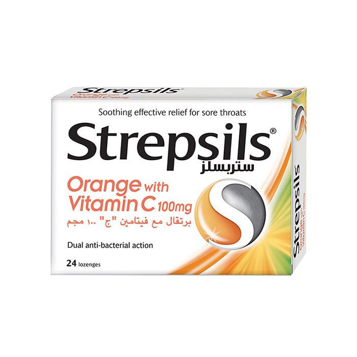 Strepsils - Orange + Vitamin C 24S