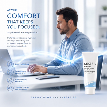 Dexeryl Emollient Cream for Dry to Atopic skin, 250g