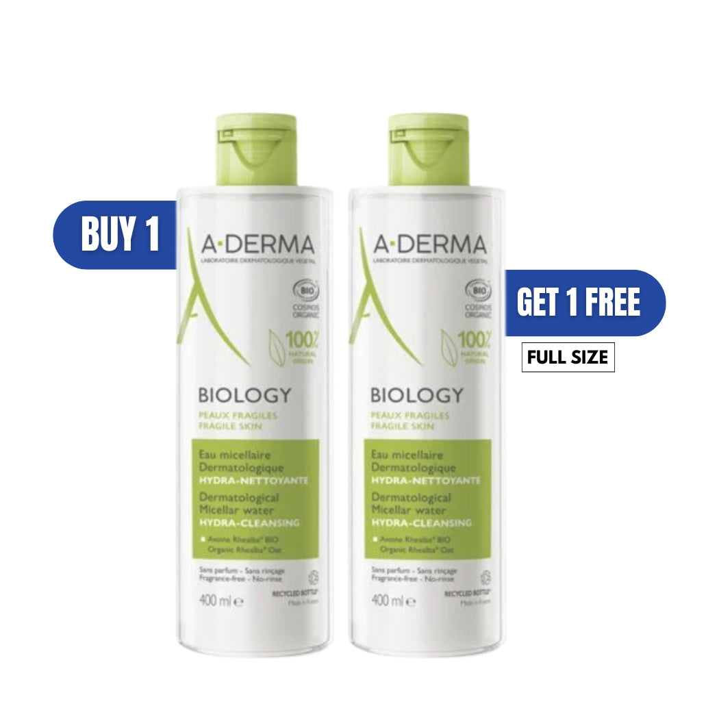 Biology Micellar Water 400 ML+ Free A-Derma Biology Micellar Water 400 ML