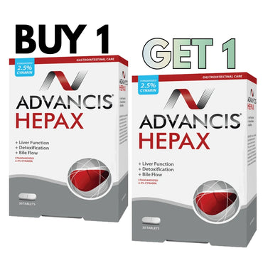 Buy 1 Get 1 | Advancis Hepax Liver Detox 2x30 Tablets