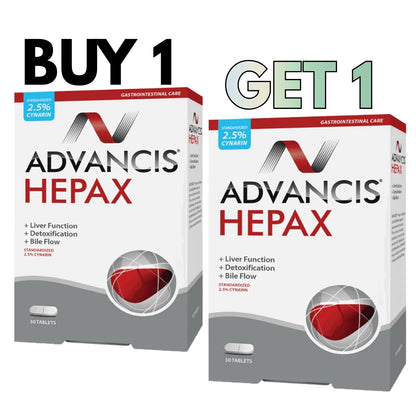Buy 1 Get 1 | Advancis Hepax Liver Detox 2x30 Tablets