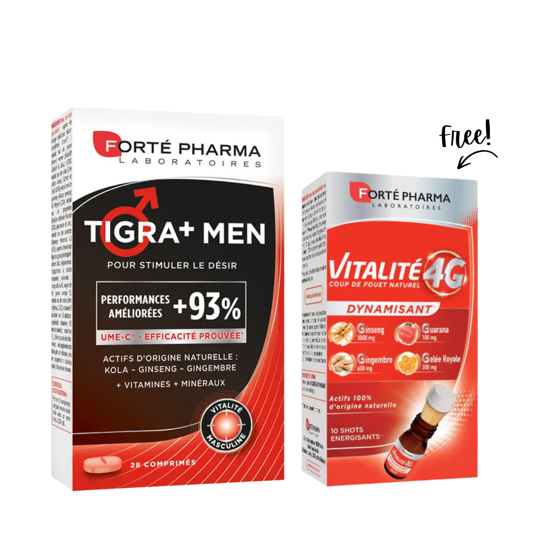 Male Desire Pack: Tigra+ Men & Vitality 4G Maca