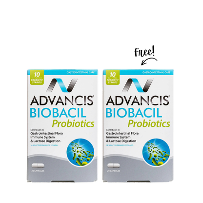 2 x Biobacil Probiotics 20 Capsules