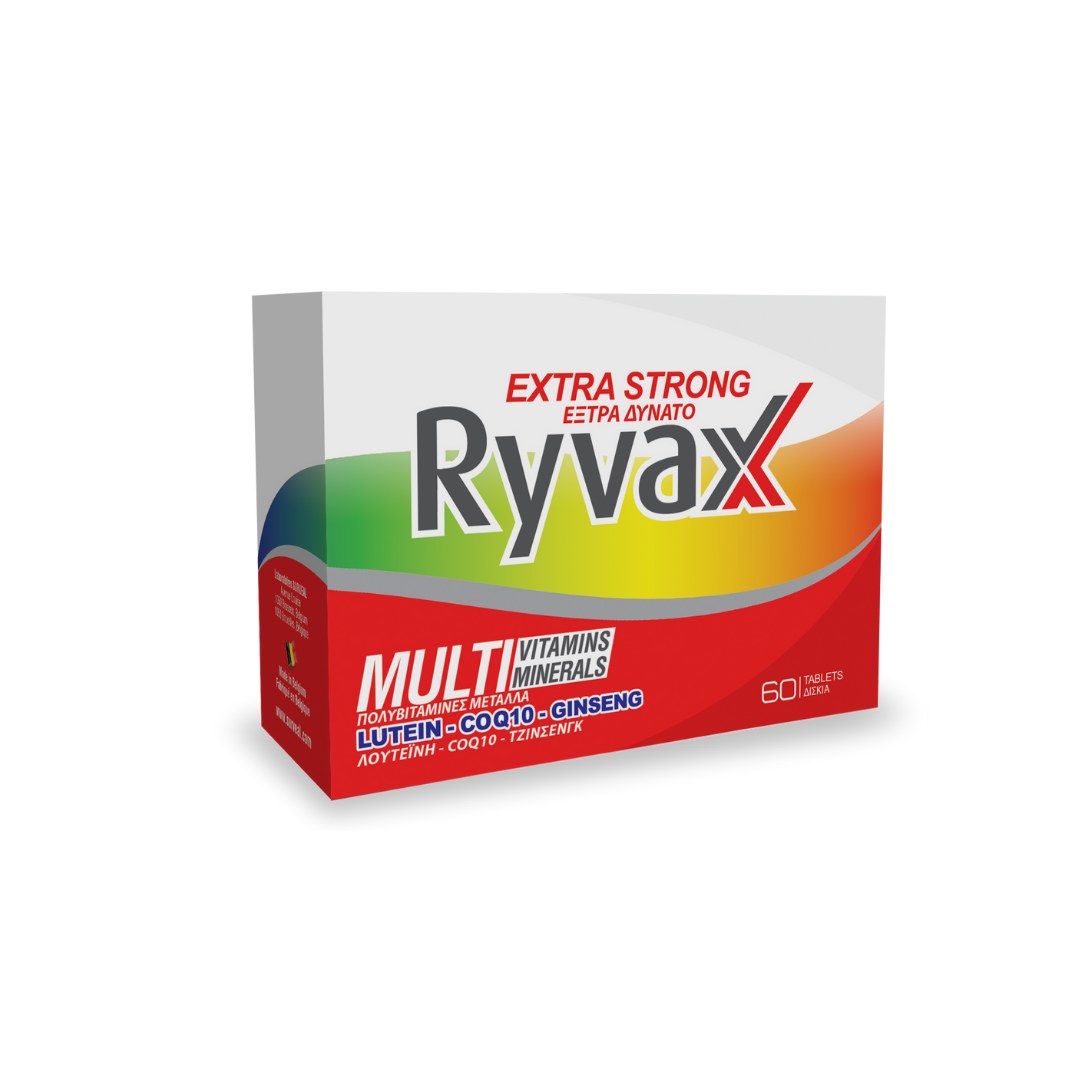 Extra Strong MultiVitamins & Minerals with Lutein, CoQ10, & Ginseng 60 Tablets