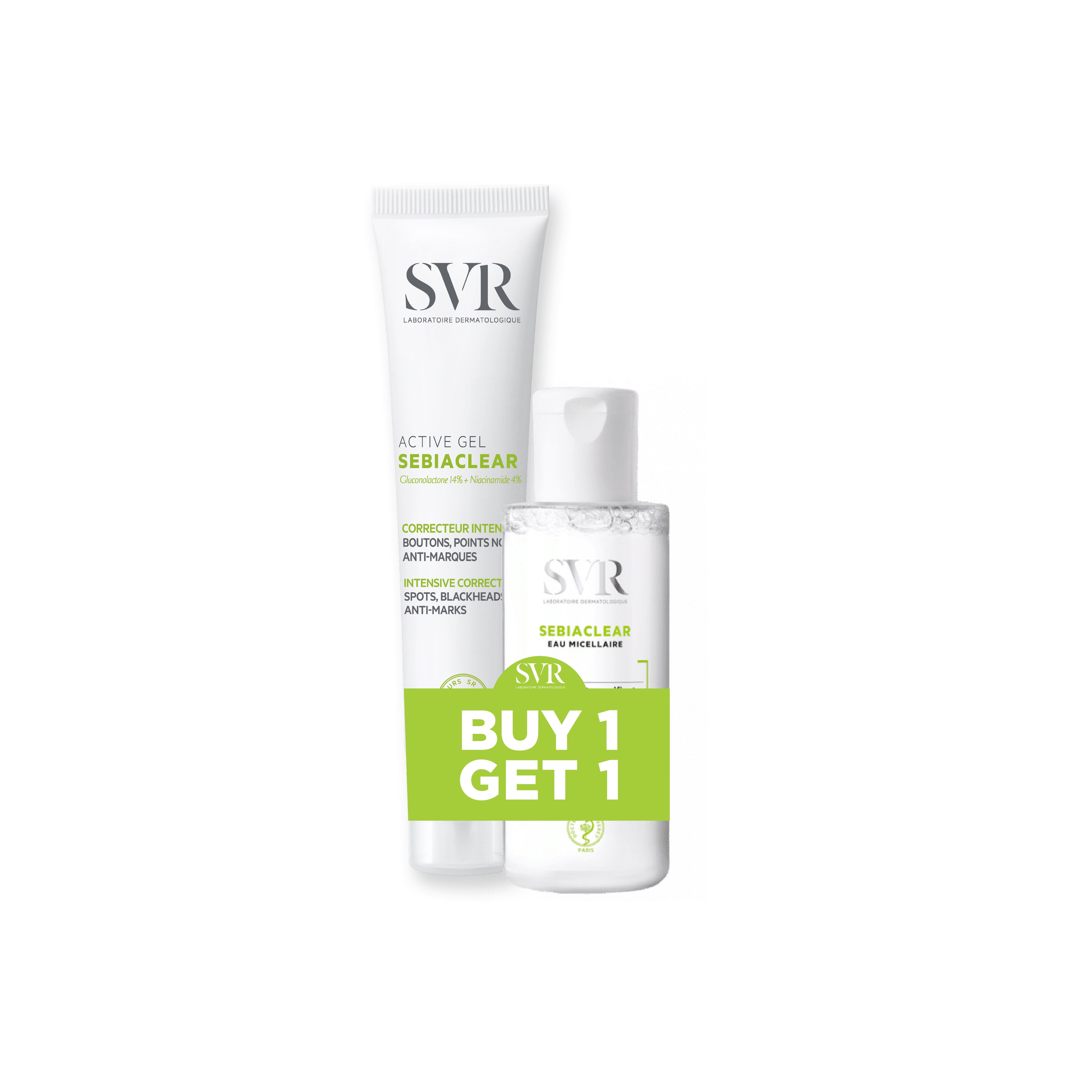 Bundle SVR Sebiaclear Active 40 ML + Eau Micellaire 75 ML