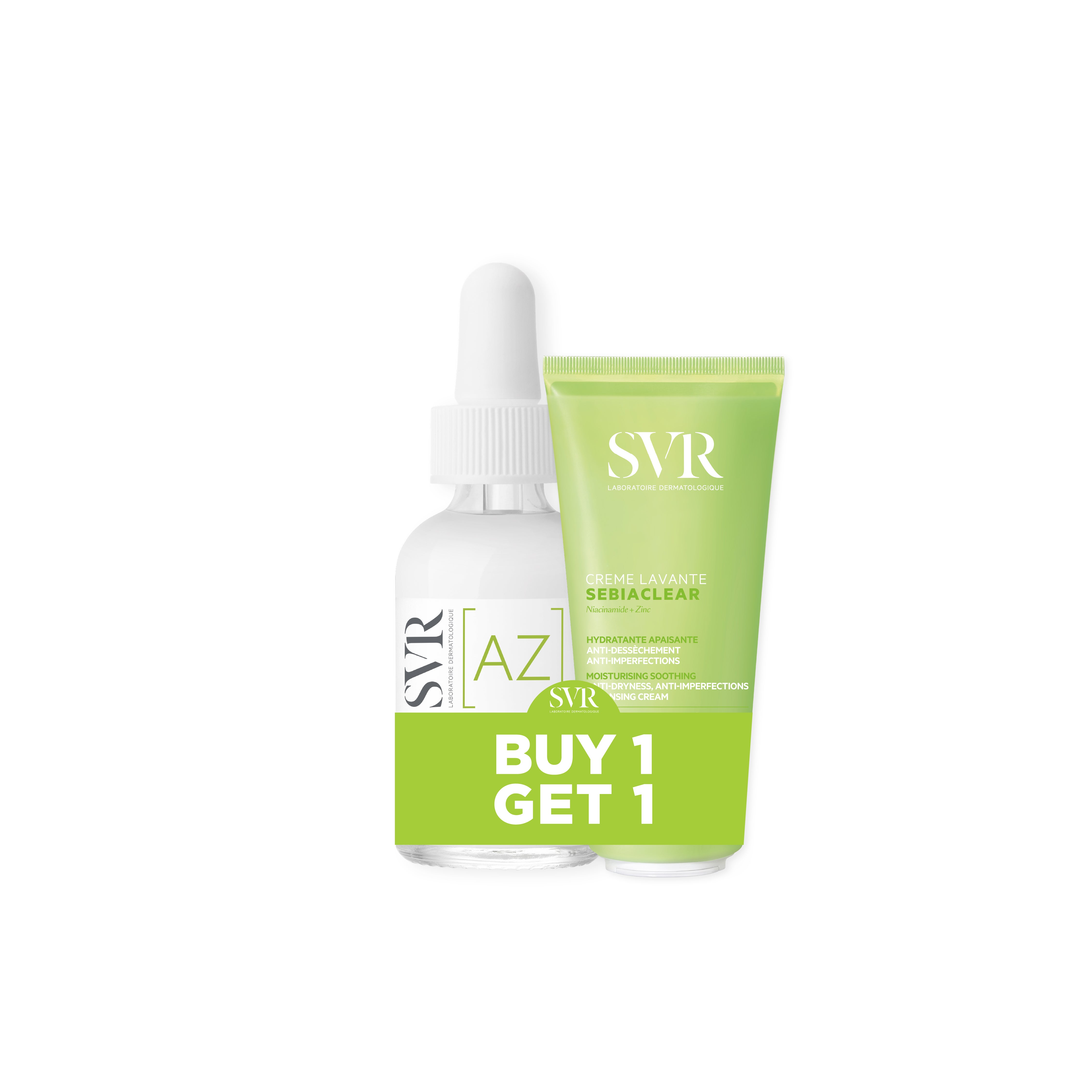 Bundle SVR Sebiaclear Ampoule Flash 30 ML + Creme Lavante 55 ML