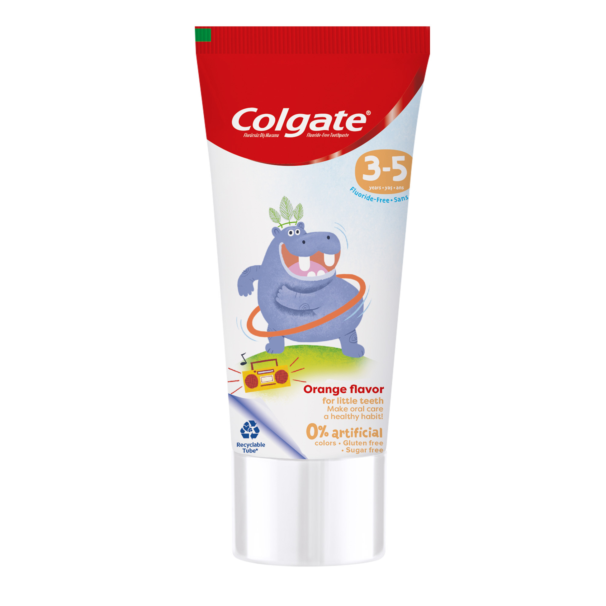 Colgate Kids Toothpaste Natural Orange Flavor 3-5 Years, 60 ml