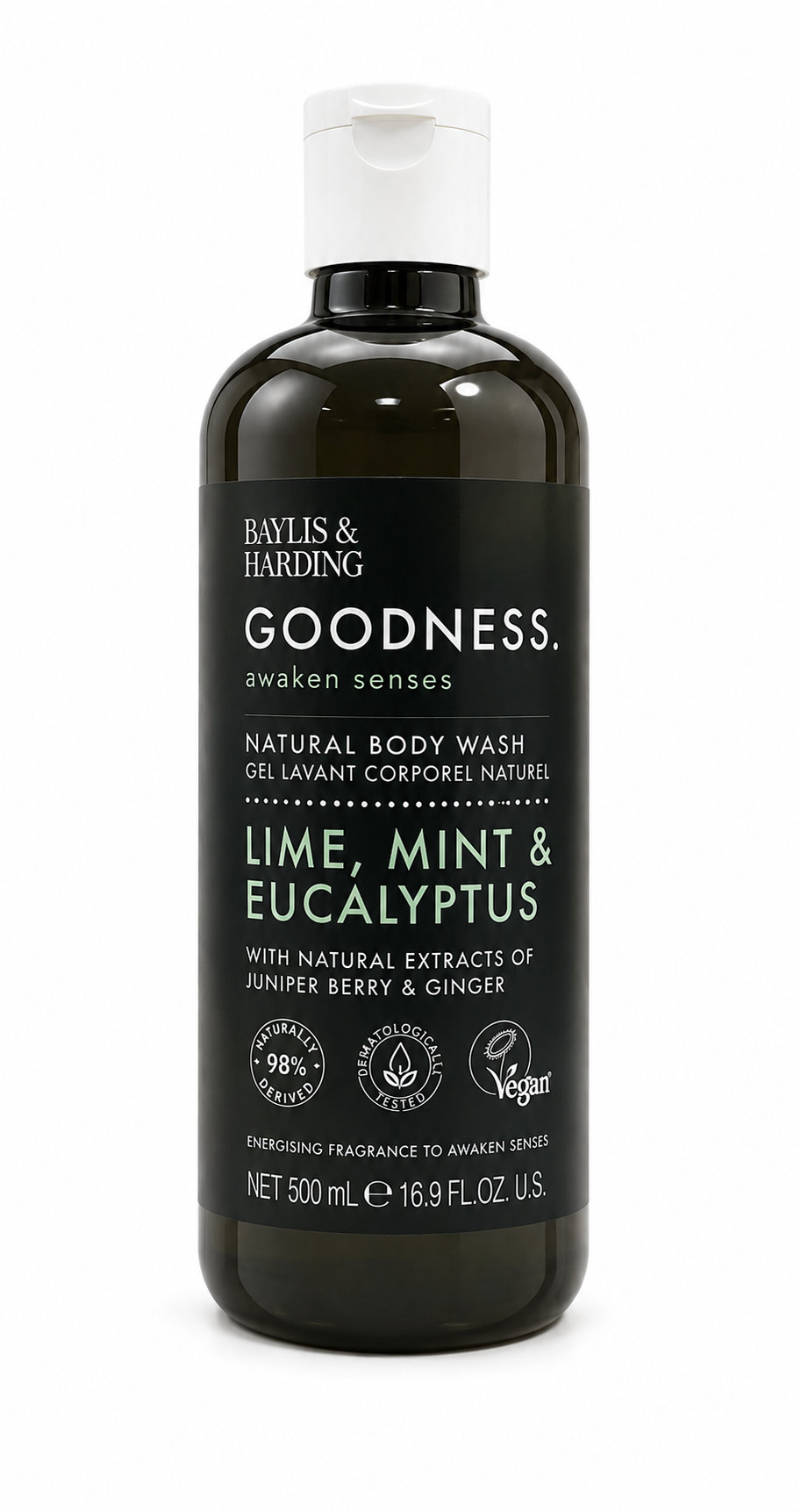 Baylis & Harding Goodness Lime, Mint & Eucalyptus Natural Body Wash 500ml